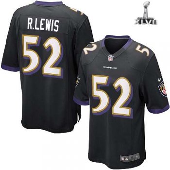 Nike Baltimore Ravens 52 Ray Lewis Game Black 2013 Super Bowl NFL Jersey Cheap