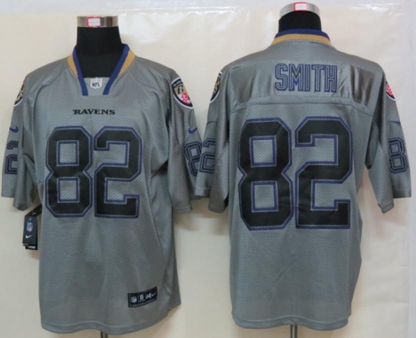 Nike Baltimore Ravens 82 Torrey Smith Grey Lights Out Elite NFL Jerseys Cheap