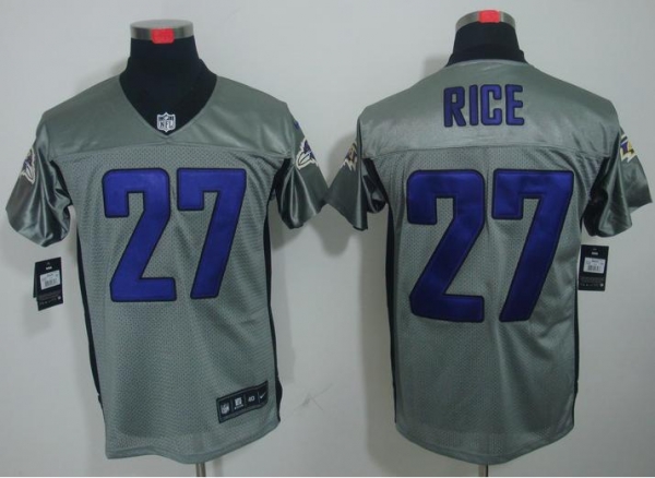 Nike Baltimore Ravens #27 Ray Rice Grey Shadow NFL Jerseys Cheap