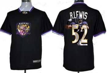 Nike Baltimore Ravens #52 Ray Lewis Black All-Star Fashion NFL Jerseys Cheap