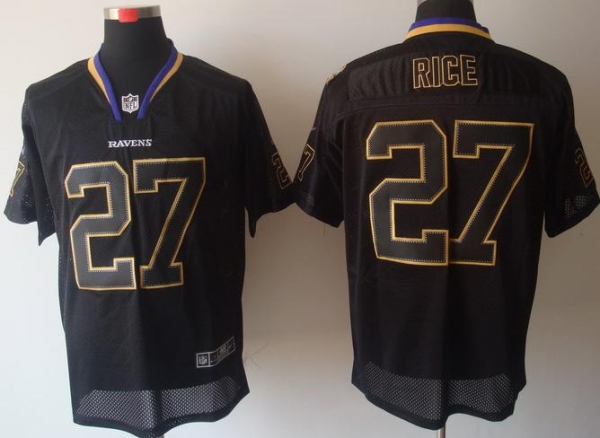 Nike Baltimore Ravens #27 Ray Rice Lights Out Black Elite NFL Jerseys Cheap