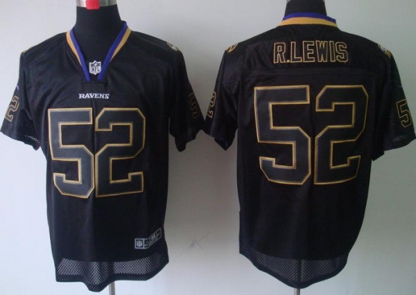 Nike Baltimore Ravens #52 Ray Lewis Lights Out Black Elite NFL Jerseys Cheap