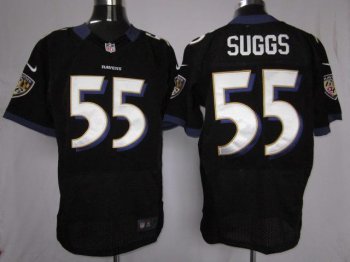 Nike Baltimore Ravens #55 Terrell Suggs Black Elite Nike NFL Jerseys Cheap