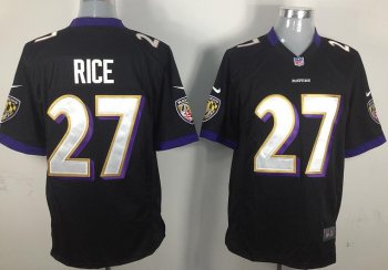 Nike Baltimore Ravens #27 Ray Rice Black Game Nike NFL Jerseys Cheap