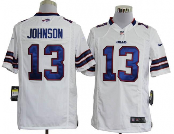 Nike Buffalo Bills 13 Steve Johnson White Game Nike NFL Jerseys Cheap