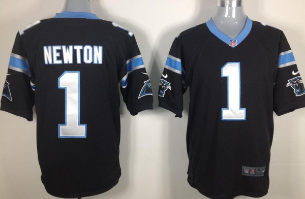 Nike Carolina Panthers #1 Cam Newton Black Nike NFL Jerseys Cheap