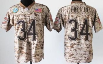 Nike Chicago Bears 34 Walter Payton Salute to Service Digital Camo Elite NFL Jersey Cheap