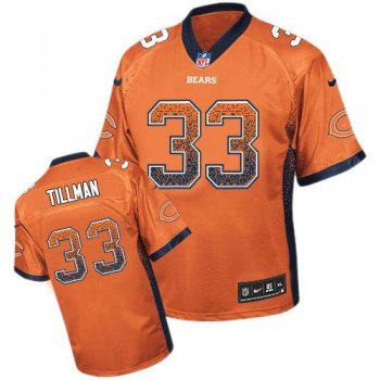 Nike Chicago Bears 33 Charles Tillman Orange Drift Fashion Elite NFL Jerseys Cheap