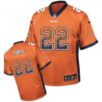 Nike Chicago Bears 22 Matt Forte Orange Drift Fashion Elite NFL Jerseys Cheap