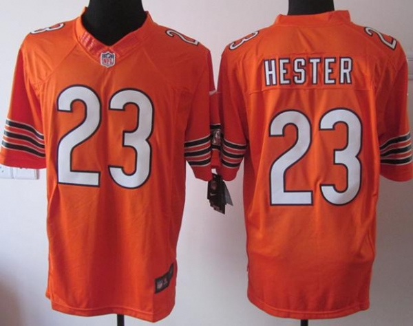 Nike Chicago Bears 23 Devin Hester Orange Game LIMITED Nike NFL Jerseys Cheap