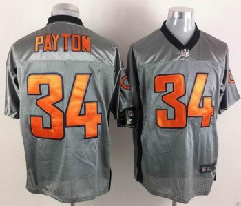 Nike Chicago Bears 34 Walter Payton Grey Shadow NFL Jerseys Cheap