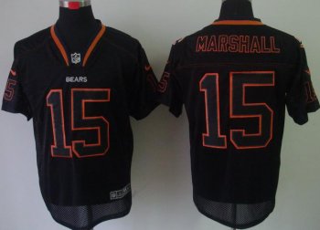 Nike Chicago Bears #15 Marshall Lights Out Black Elite NFL Jerseys Cheap