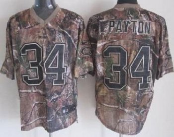 Nike Chicago Bears 34 Walter Payton Camo Realtree Nike NFL Jersey Cheap