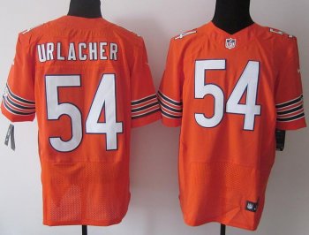 Nike Chicago Bears 54 Brian Urlacher Orange Elite Nike NFL Jersey Cheap