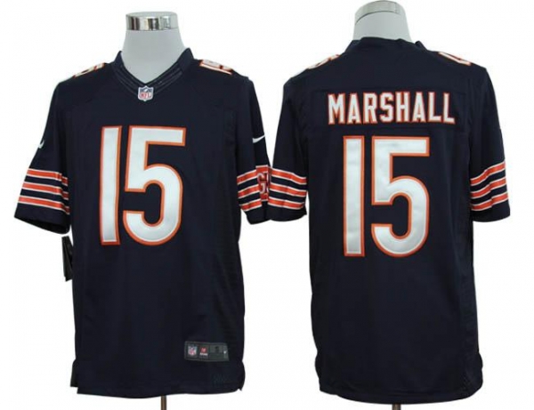 Nike Chicago Bears #15 Marshall Blue Game LIMITED NFL Jerseys Cheap