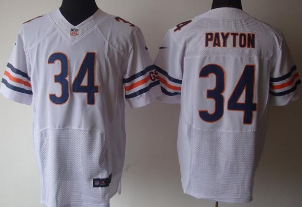 Nike Chicago Bears 34 Walter Payton White Elite Nike NFL Jerseys Cheap