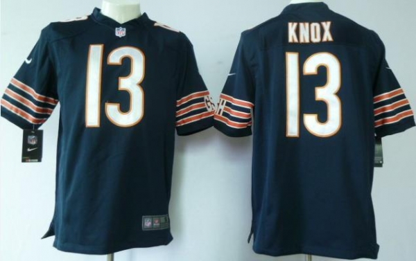 Nike Chicago Bears 13 Johnny Knox Blue Game Nike NFL Jerseys Cheap