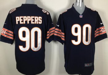 Nike Chicago Bears 90 Julius Peppers Blue Nike NFL Jerseys Cheap