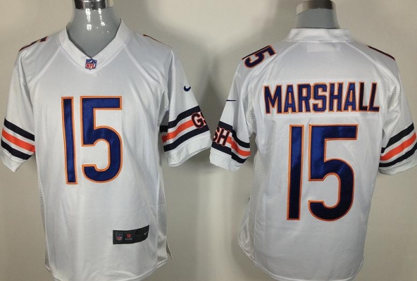 Nike Chicago Bears #15 Marshall White Nike NFL Jerseys Cheap