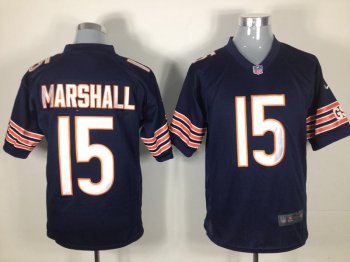 Nike Chicago Bears #15 Marshall Blue Nike NFL Jerseys Cheap