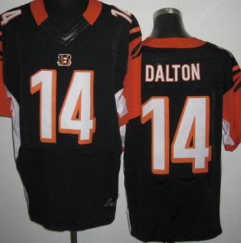 Nike Cincinnati Bengals 14# Andy Dalton Black Elite NFL Jerseys Cheap