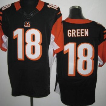 Nike Cincinnati Bengals 18# A.J.Green Black Elite NFL Jerseys Cheap