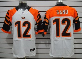 Nike Cincinnati Bengals 12 Mohamed Sanu White Elite NFL Jerseys Cheap