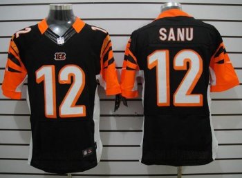 Nike Cincinnati Bengals 12 Mohamed Sanu Black Elite NFL Jerseys Cheap