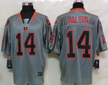 Nike Cincinnati Bengals 14# Andy Dalton Grey Lights Out Elite NFL Jerseys Cheap