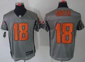 Nike Cincinnati Bengals 18# A.J.Green Grey Shadow NFL Jerseys Cheap