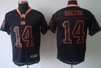 Nike Cincinnati Bengals 14# Andy Dalton Lights Out Black Elite NFL Jerseys Cheap