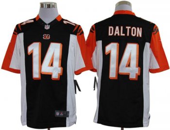 Nike Cincinnati Bengals 14# Andy Dalton Black Game LIMITED Nike NFL Jerseys Cheap