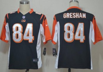 Nike Cincinnati Bengals 84 Jermaine Gresham Black Game Nike NFL Jerseys Cheap