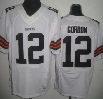 Nike Cleveland Browns 12 Josh Gordon White Elite NFL Jerseys Cheap