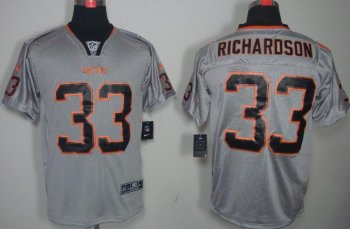 Nike Cleveland Browns 33# Trent Richardson Lights Out Grey NFL Jerseys Cheap