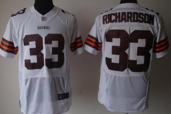 Nike Cleveland Browns 33# Trent Richardson White Nike NFL Jerseys Cheap