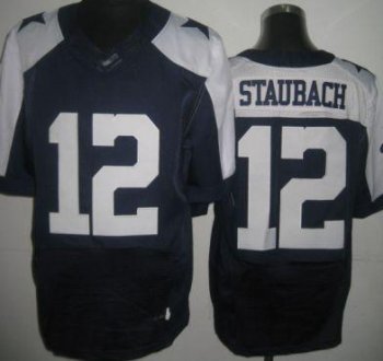 Nike Dallas Cowboys 12 R Staubach Blue Thanksgivings Elite NFL Jerseys Cheap