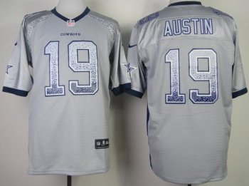 Nike Dallas Cowboys 19 Miles Austin Grey Drift Fashion Elite NFL Jerseys Cheap