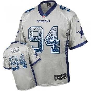 Nike Dallas Cowboys 94 DeMarcus Ware Grey Drift Fashion Elite NFL Jerseys Cheap