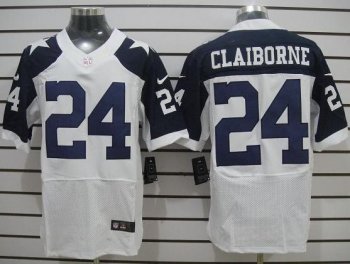 Nike Dallas Cowboys 24 Morris Claiborne White Thankgivings Elite NFL Jerseys Cheap