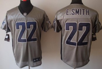 Nike Dallas Cowboys 22 E.SMITH Grey Shadow NFL Jerseys Cheap