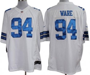 Nike Dallas Cowboys #94 DeMarcus Ware White Game LIMITED NFL Jerseys Cheap