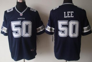 Nike Dallas Cowboy 50 Sean Lee Blue Game NFL Jerseys Cheap