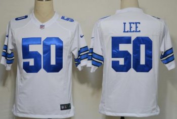 Nike Dallas Cowboy 50 Sean Lee White Game Nike NFL Jerseys Cheap