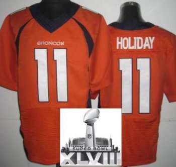 Nike Denver Broncos 11 Trindon Holliday Orange Elite 2014 Super Bowl XLVIII NFL Jerseys New Style Cheap