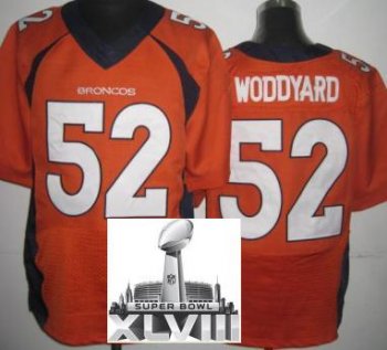 Nike Denver Broncos 52 Wesley Woodyard Orange Elite 2014 Super Bowl XLVIII NFL Jerseys New Style Cheap