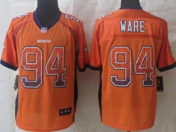 Nike Denver Broncos 94 DeMarcus Ware Drift Fashion Orange Elite Jerseys Cheap