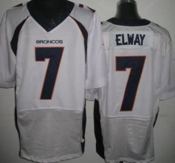 Nike Denver Broncos 7 John Elway White Elite NFL Jerseys New Style Cheap