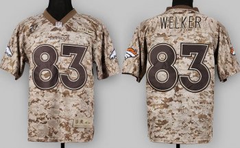 Nike Denver Broncos 83 Wes Welker Camo US.Mccuu NFL Jerseys Cheap