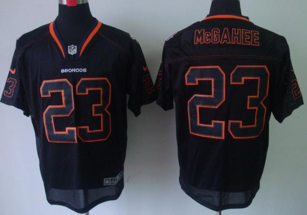 Nike Denver Broncos 23 Willis McGahee Lights Out Black Elite NFL Jerseys Cheap